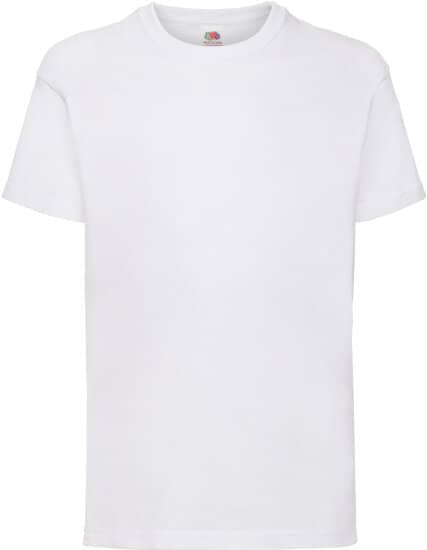 T-Shirts in White: Valueweight T Kids F140K von Fruit of the Loom