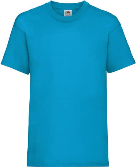 T-Shirts in Azure Blue: Valueweight T Kids F140K von Fruit of the Loom