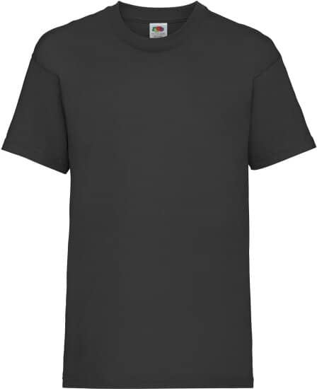 T-Shirts in Black: Valueweight T Kids F140K von Fruit of the Loom