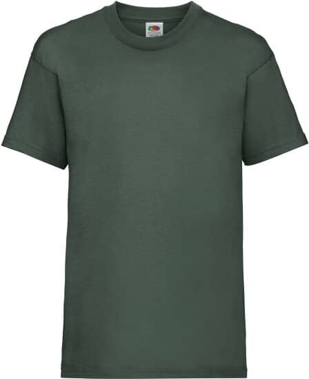 T-Shirts in Bottle Green: Valueweight T Kids F140K von Fruit of the Loom