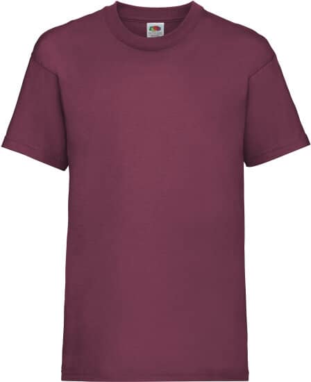T-Shirts in Burgundy: Valueweight T Kids F140K von Fruit of the Loom