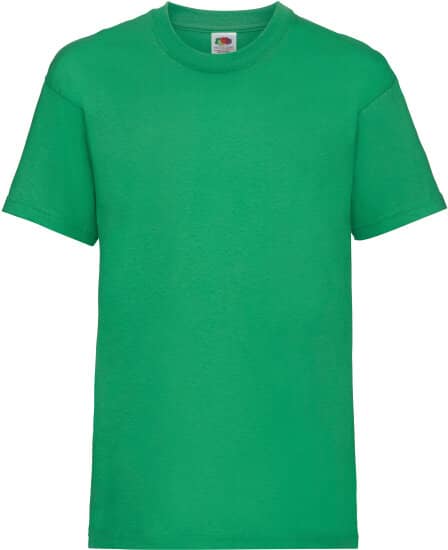 T-Shirts in Kelly Green: Valueweight T Kids F140K von Fruit of the Loom
