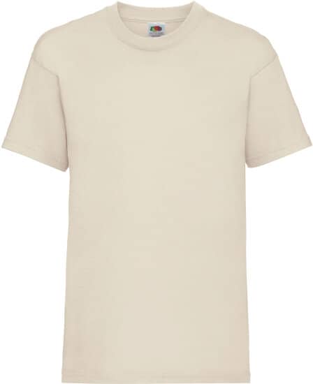 T-Shirts in Natural: Valueweight T Kids F140K von Fruit of the Loom
