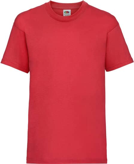 T-Shirts in Red: Valueweight T Kids F140K von Fruit of the Loom
