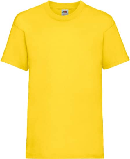 T-Shirts in Yellow: Valueweight T Kids F140K von Fruit of the Loom