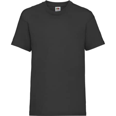 Fruit of the Loom Valueweight T Kids Black