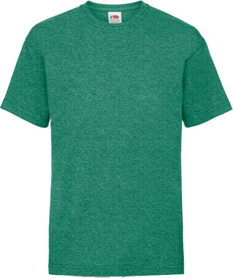 T-Shirts in Retro Heather Green: Valueweight T Kids F140K von Fruit of the Loom