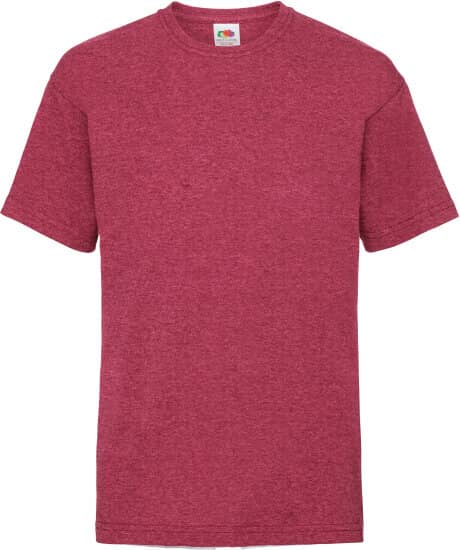 T-Shirts in Vintage Heather Red: Valueweight T Kids F140K von Fruit of the Loom