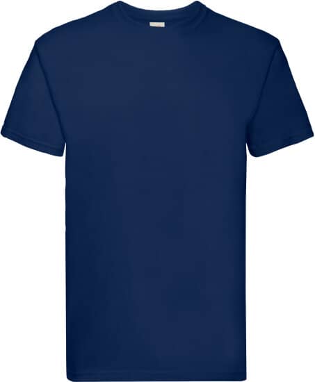 T-Shirts in Navy: Super Premium T F181 von Fruit of the Loom