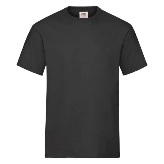 T-Shirts in Black: Heavy Cotton T F182 von Fruit of the Loom