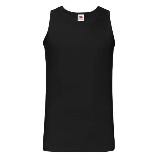 Tanktops in Black: Valueweight Athletic Vest F260 von Fruit of the Loom