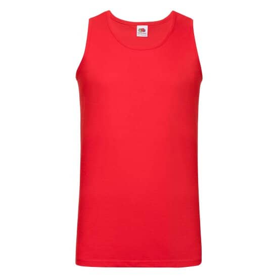 Tanktops in Red: Valueweight Athletic Vest F260 von Fruit of the Loom