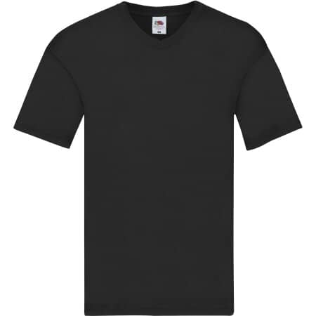 Fruit of the Loom Original V-Neck T Black