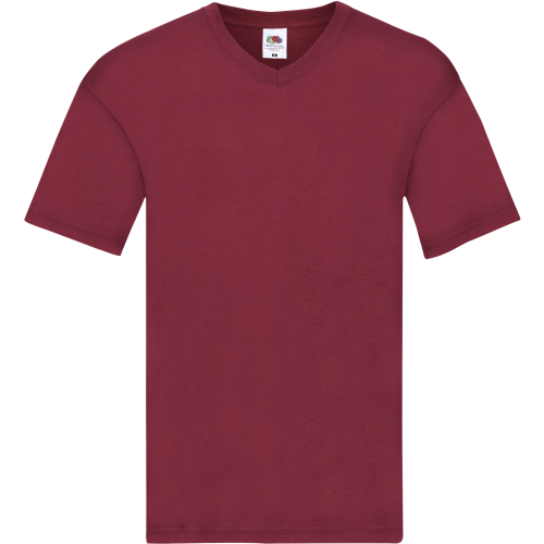 Fruit Of The Loom Baseball T-Shirt – Bequemer Basic Mit Raglan-Ärmeln In Weiß/Rot, Größe XL