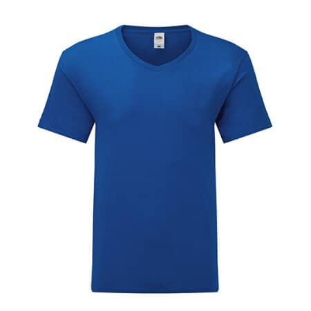 Fruit of the Loom Iconic 150 V Neck T Royal Blue