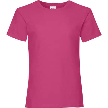 Fruit of the Loom Valueweight T Girls Fuchsia