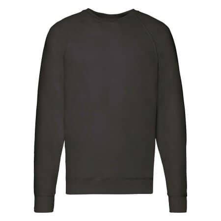 Fruit of the Loom Lightweight Raglan Sweat Black