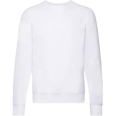 Fruit of the Loom Lightweight Raglan Sweat White