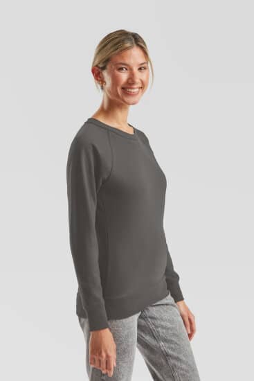 Sweatshirts: Lightweight Raglan Sweat Lady-Fit F315 von Fruit of the Loom