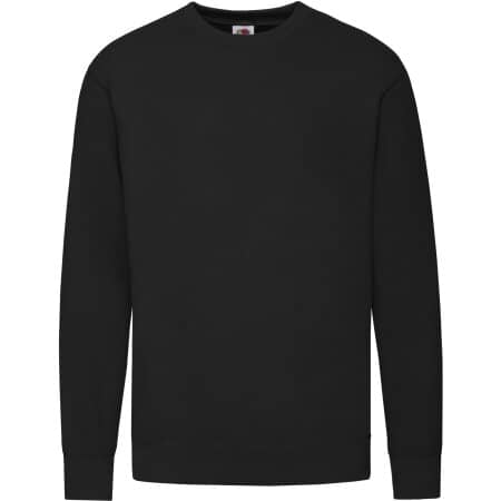 Fruit of the Loom New Lightweight Set-In Sweat Black