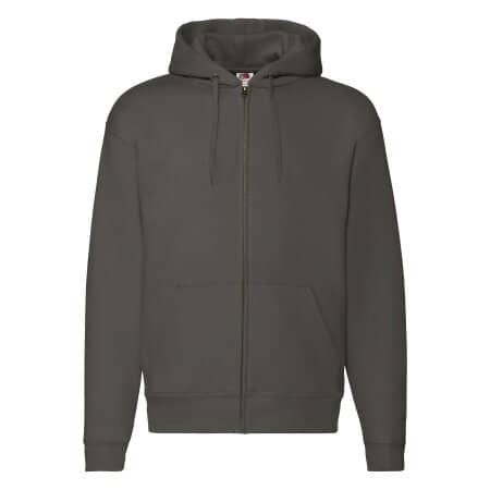 Fruit of the Loom Premium Hooded Sweat Jacket Charcoal (Solid)