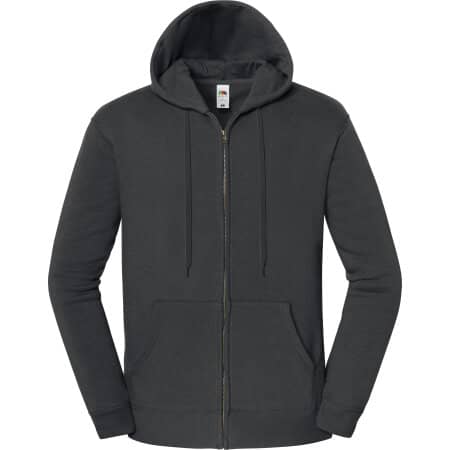 Fruit of the Loom Iconic Premium Hooded Sweat Jacket Light Graphite (Solid)