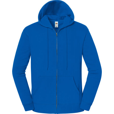 Fruit of the Loom Iconic Premium Hooded Sweat Jacket Royal Blue