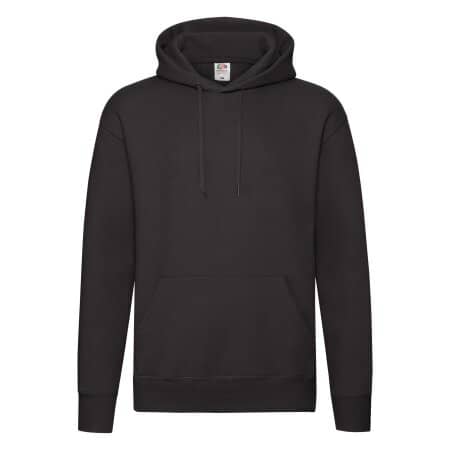 Fruit of the Loom Premium Hooded Sweat Black