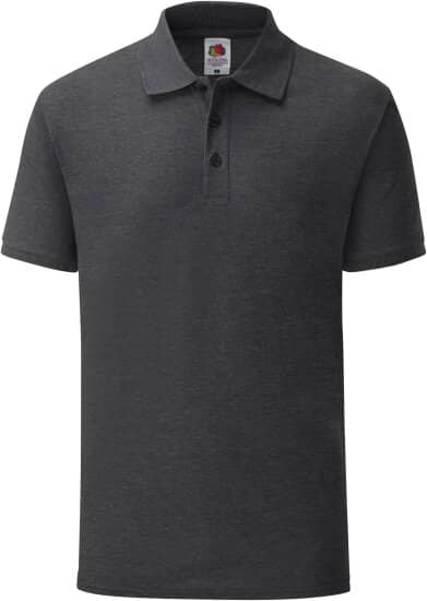 Poloshirts in Dark Heather Grey: 65/35 Tailored Fit Polo F506 von Fruit of the Loom