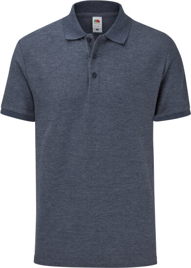 Poloshirts in Heather Navy: 65/35 Tailored Fit Polo F506 von Fruit of the Loom