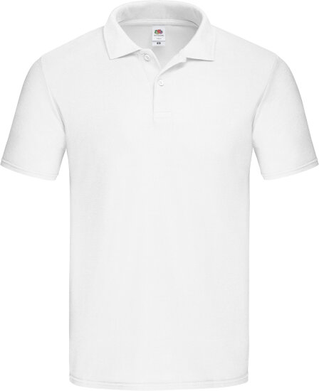 Poloshirts in White: Original Polo F513 von Fruit of the Loom