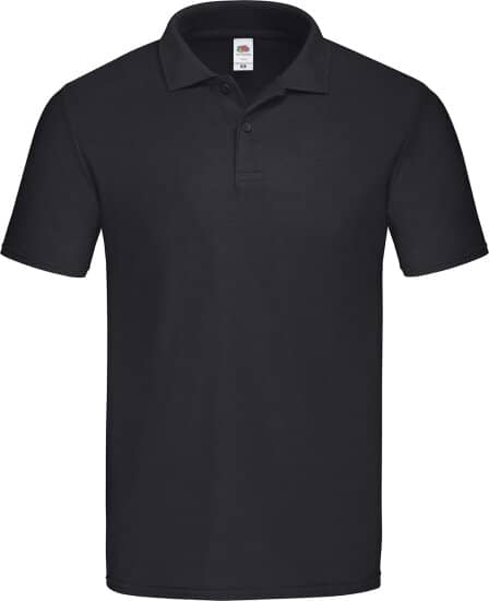 Poloshirts in Black: Original Polo F513 von Fruit of the Loom