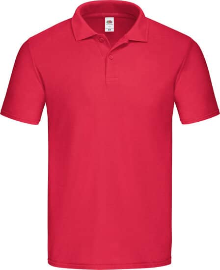 Poloshirts in Red: Original Polo F513 von Fruit of the Loom