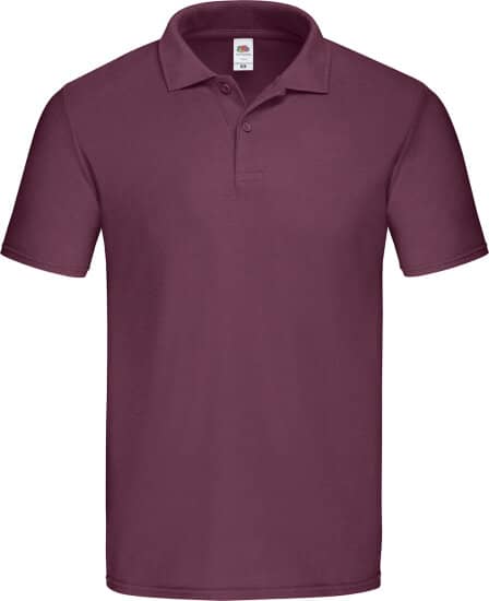 Poloshirts in Burgundy: Original Polo F513 von Fruit of the Loom
