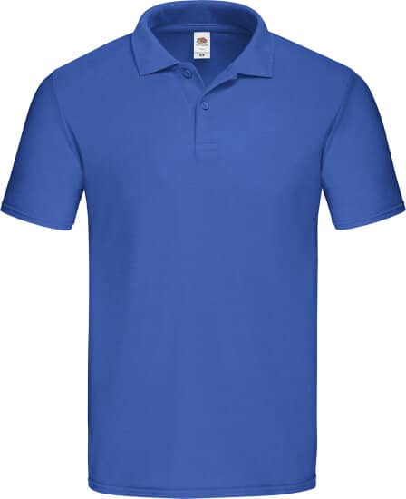 Poloshirts in Royal Blue: Original Polo F513 von Fruit of the Loom