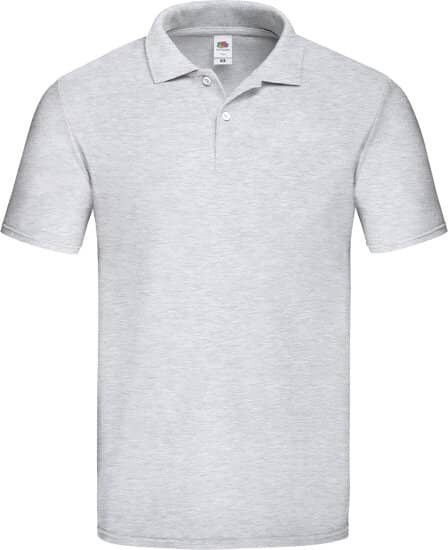 Poloshirts in Heather Grey: Original Polo F513 von Fruit of the Loom