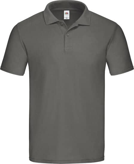 Poloshirts in Light Graphite (Solid): Original Polo F513 von Fruit of the Loom
