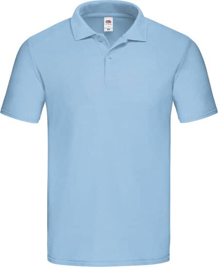 Poloshirts in New Sky Blue: Original Polo F513 von Fruit of the Loom