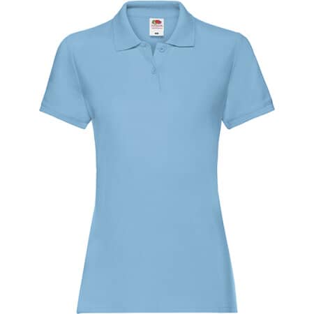 Fruit of the Loom Premium Polo Lady-Fit Sky Blue