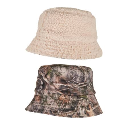 FLEXFIT Sherpa Real Tree Camo Reversible Bucket Hat 