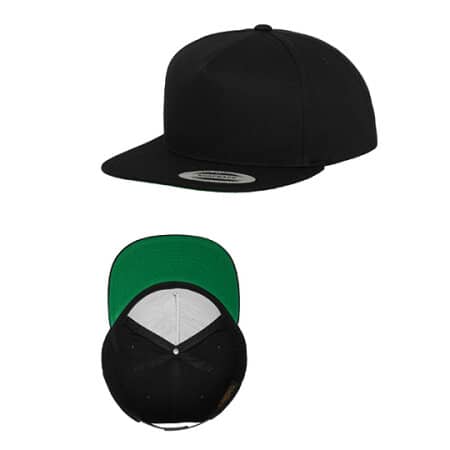 FLEXFIT Classic 5 Panel Snapback Black