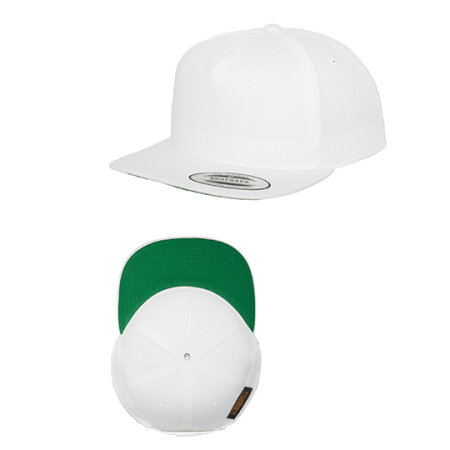 FLEXFIT Classic 5 Panel Snapback White