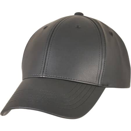 FLEXFIT Synthetic Leather Alpha Shape Dad Cap 