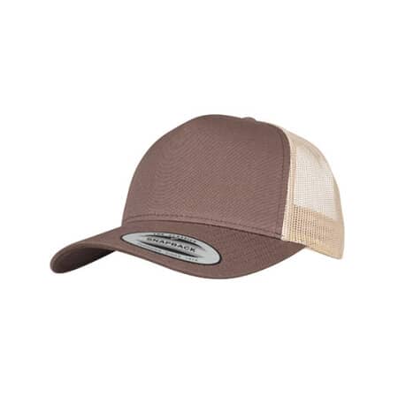 FLEXFIT 5-Panel Retro Trucker 2-Tone Cap Brown|Khaki