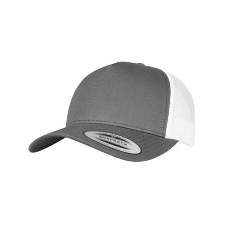 FLEXFIT 5-Panel Retro Trucker 2-Tone Cap Charcoal|White