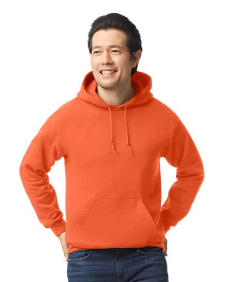 Hoodies in Orange: Heavy Blend Hooded Sweatshirt G18500 von Gildan