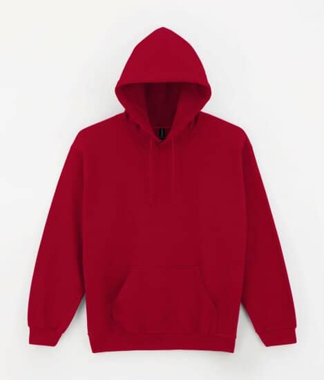 Hoodies in Antique Cherry Red (Heather): Heavy Blend Hooded Sweatshirt G18500 von Gildan