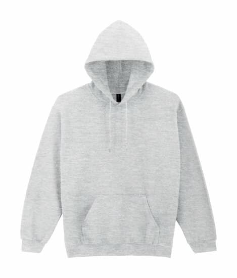 Hoodies in Ash (Heather): Heavy Blend Hooded Sweatshirt G18500 von Gildan