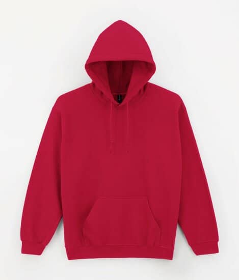 Hoodies in Cherry Red: Heavy Blend Hooded Sweatshirt G18500 von Gildan