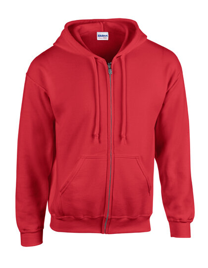 Jacken in Red: Heavy Blend™ Full Zip Hooded Sweatshirt G18600 von Gildan